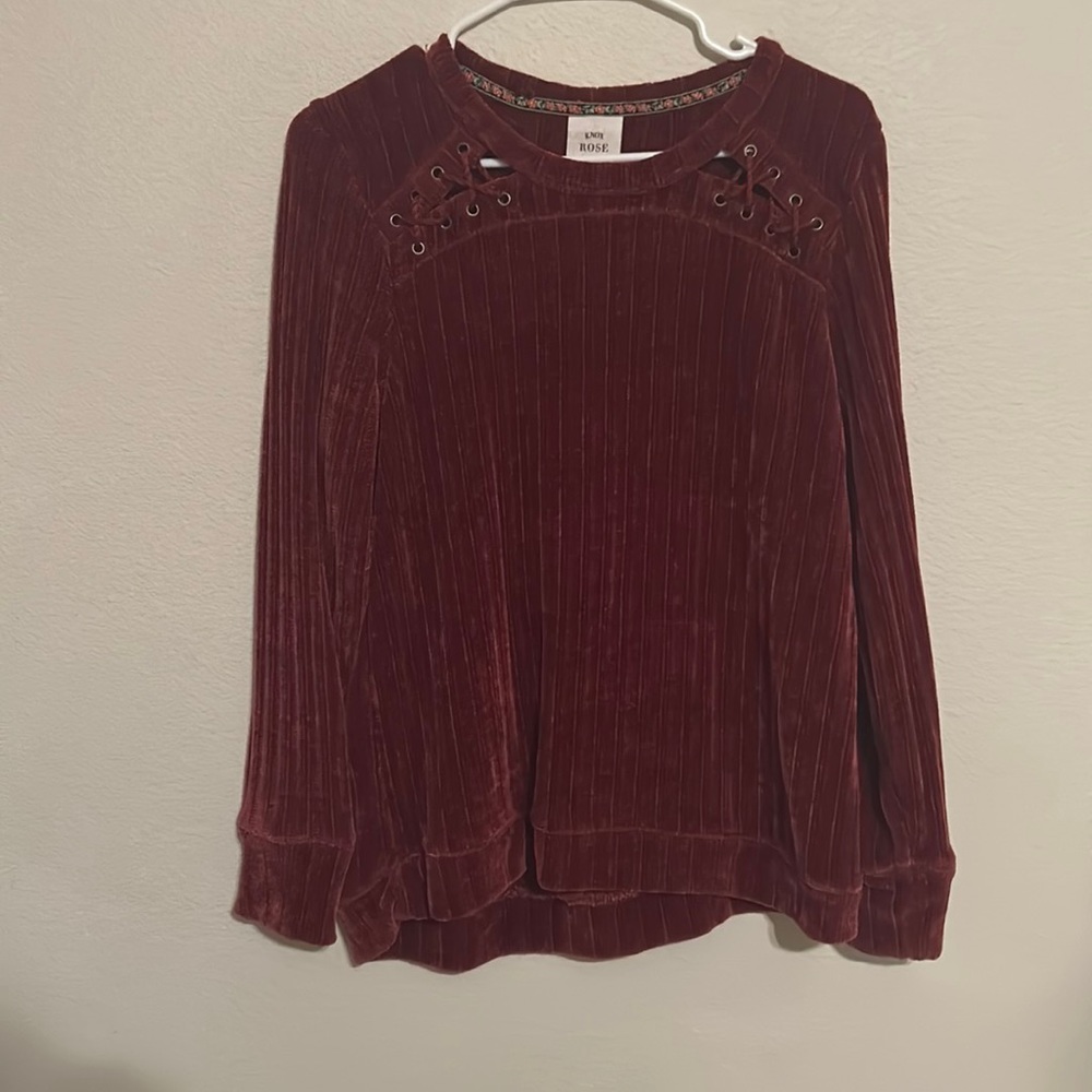 Long sleeve red blouse from Knox Rose